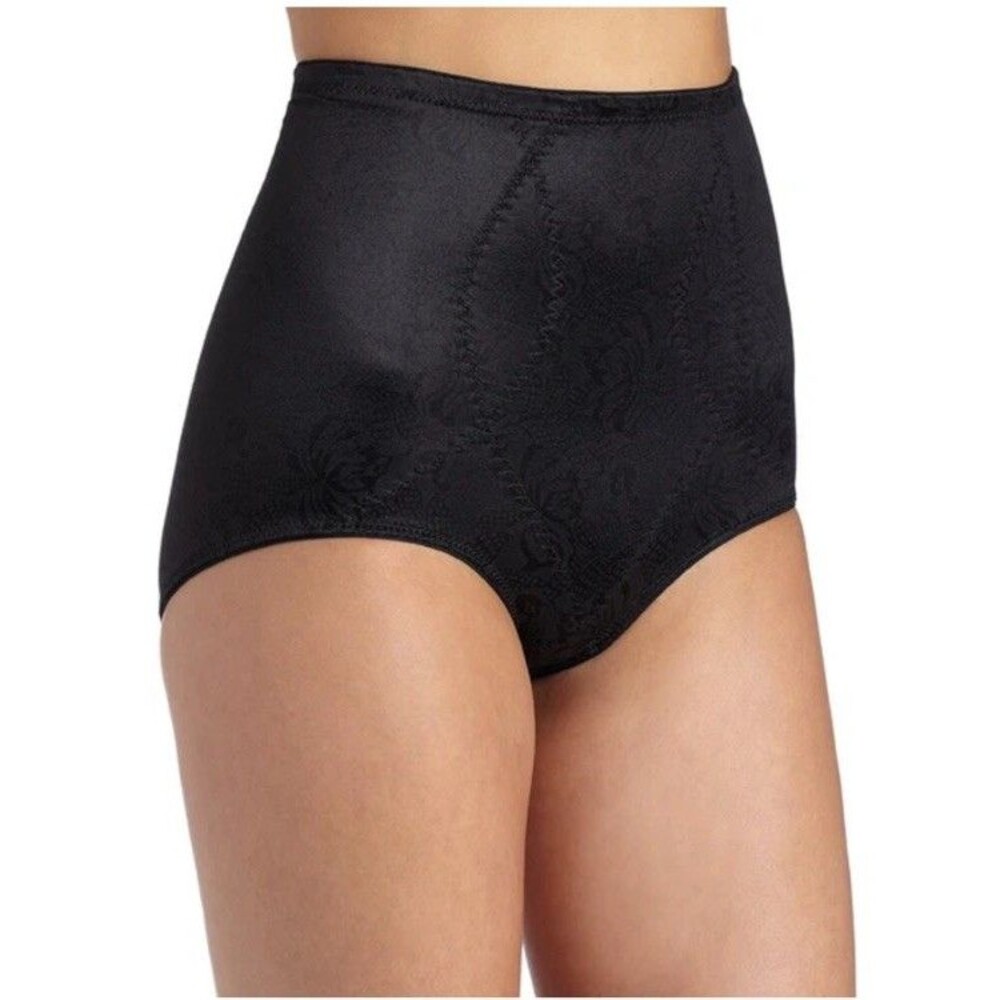 Flexees Maidenform Tummy Firm Control Brief 4XL NWT BLACK